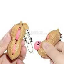 Chaveiro Amendoim Anti Apertar Silicone Sensorial