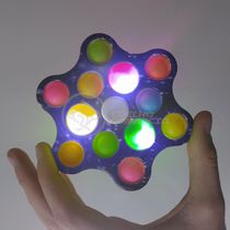 Hand Spinner C/ Luz Luminoso Tiktok Sensorial Anti Az