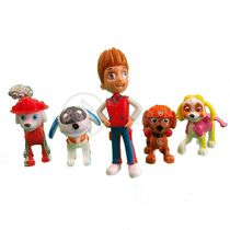 Kit 5 Bonecos Patrulha Canina Com 4 Skat Robo Dog 26