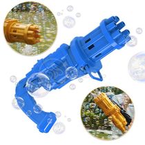 Máquina Elétrica Lança Bolhas Sabão Azul