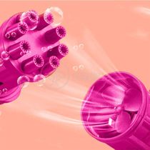 Máquina Elétrica Lança Bolhas Sabão Infantil Rosa
