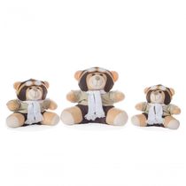 Urso Pelúcia Aviador Cinza 3 Un