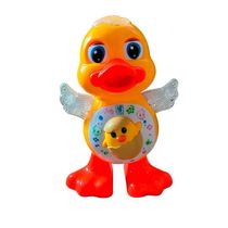 Brinquedo Pato Dançante Musical Anda Luz Som Infantil