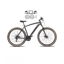 Bicicleta Aro 29 Ksw Xlt 24v Freios Disco Hidráulicos Garfo Suspensão Pneu Faixa - Grafite Tam.21