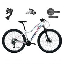 Bicicleta Feminina Aro 29 Absolute Hera 27v Câmbios Shimano Altus Freios Hidráulicos - Branco Tam.15