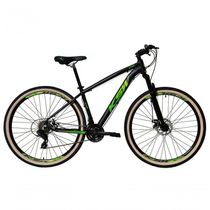 Bicicleta Aro 29 Ksw Xlt 24v Freio A Disco Suspensão Mountain Bike Alumínio - Preto-verde Tam.21