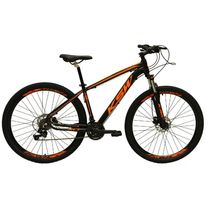 Bicicleta Aro 29 24v K7 Freio Hidráulico Preto/laranja Tam17