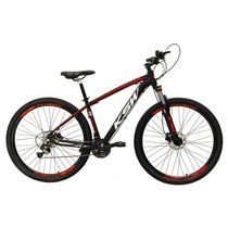 Bicicleta Aro29 24v K7 Freio Hidráulico Preto/vermelho Tam21