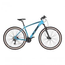Bicicleta Aro 29 Ksw Xlt 27v Freio Hidráulico K7 Garfo Trava Pneu Faixa - Azul Tam.19