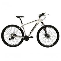 Bicicleta Aro 29 Ksw Xlt 27v Câmbios Shimano Altus Freios Hidráulicos Garfo Trava - Branco Tam.15