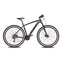 Bicicleta Aro 29 Ksw Xlt 27v Freio Hidráulico K7 Garfo Trava Pneu Faixa - Grafite Tam.15
