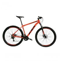 Bicicleta Aro 29 Ksx Sd7 21v Cabos Internos Alumínio Freios A Disco Garfo Suspensão Laranja/preto Tam.17