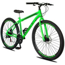 Bicicleta 29 Dropp Sport Aço 21 Marchas Freio A Disco - Verde+preto - 18 Verde+preto