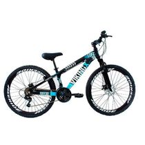 Bicicleta Vikingx Tuff25 Freeride Aro 26 Preto Azul Vikingx