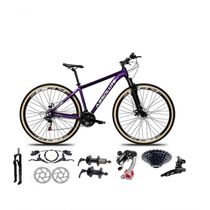 Bicicleta Aro 29 Absolute Nero 5 Câmbios Shimano 24v K7 Freios Hidráulicos Garfo Trava Com Pneu Faixa - Roxo Tam.15