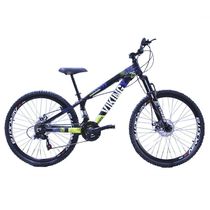 Bicicleta Vikingx Aro 26 Câmbios Importado 21V Aero Preto Amarelo