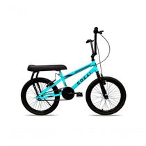 Bicicleta Colli Montadinha Aro 20 Selim Mobik Bagageiro Cor Amarelo Neon Tamanho Do Quadro 12 Azul Claro