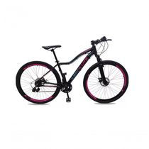 Bicicleta Aro 29 Absolute Hera Feminina 24v Freios A Disco Hidráulicos Garfo Suspensão - Preto Tam.15