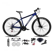Bicicleta Aro 29 Absolute Nero 5 Câmbios Shimano 24v K7 Freios Hidráulicos Garfo Trava - Azul 15