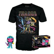 Funko Pop Marvel 909 Thanos Blacklight + Camiseta GG