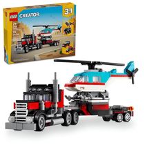 Lego Creator 3 Em1 Caminhao Plataforma Com Helicoptero 31146