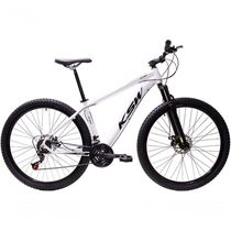 Bicicleta Aro 29 Ksw Xlt Alumínio 27v Freio Disco Mecânico Garfo Suspensão - Branco Tam.15