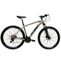 Bicicleta Aro 29 27v Freio Hidráulico K7 Prata Preto Tam. 21
