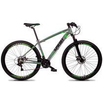 Bicicleta Aro 29 Volcon 27v Susp Freio Hidraulic Cinza 21