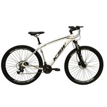 Bicicleta Aro 29 24v K7 Freio Hidráulico Branco Tam. 17
