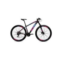 Bicicleta Aro 29 27v Freio Hidráulico K7 Preto Pink Tam. 17