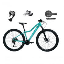 Bicicleta Feminina Aro 29 Absolute Hera 27v Câmbios Shimano Altus Freios Hidráulicos - Verde Tam.15