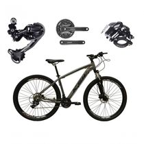 Bicicleta Aro 29 Ksw Xlt Shimano Deore E Altus 27v Freio Hidráulico Garfo Trava - Grafite Tam.19