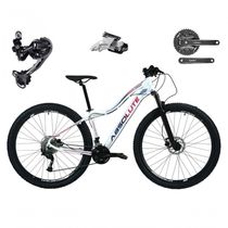 Bicicleta Aro 29 Absolute Hera Feminina Shimano Deore E Altus 27v Hidráulicos Garfo Trava - Branco Tam.17