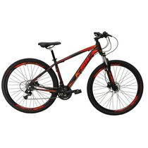 Bicicleta Aro29 24v K7 Freio Hidráulico Preto/vermelho Tam19