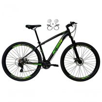 Bicicleta Aro 29 Ksw Xlt 24v Freios Disco Hidráulicos Garfo Suspensão - Preto/verde Tam.21