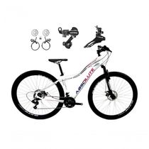 Bicicleta Aro 29 Absolute Hera Feminina 24v Câmbios Shimano Freios Hidráulicos Garfo Suspensão - Branco Tam.15