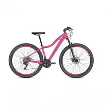 Bicicleta Aro 29 Absolute Hera Feminina 24v Freios A Disco Hidráulicos Garfo Suspensão - Rosa Tam.15
