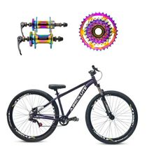 Bicicleta Aro 26 Absolute Nero 5 Roxo 1x7v Cubo E Roda Livre Camaleão