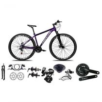 Bicicleta Aro 29 Absolute Nero 5 Shimano Altus 24v Freios Hidráulicos Garfo Com Trava Roxo Tam 13