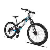 Bicicleta Vikingx Aro 26 Câmbios Shimano 21v Preto Azul Com Capacete