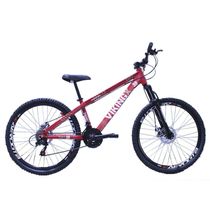 Bicicleta Viking X Tuff 25/30 Aro 26 Freio A Disco 21 V Cambios Importados Vermelho