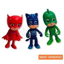 Kit 3 Bonecos Pjmasks Grandes 14Cm