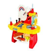 Brinquedo Mesa De Ferramenta 33 Peças Infantil Vermelho