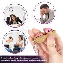 Chaveiro Amendoim Anti Apertar Silicone Sensorial