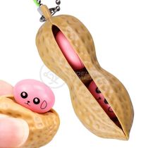 Chaveiro Amendoim Anti Apertar Silicone Sensorial