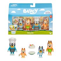 Kit com 4 Bonecos Colecionáveis 6cm Bluey - Pavlova