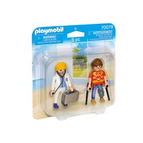 Playmobil - Boneco Médio E Paciente - Blister - 70079