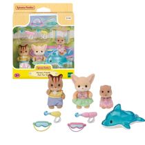 Sylvanian Families Conjunto Amigos Do Jardim Da Infância Diversão Na Piscina Original 5749, Epoch