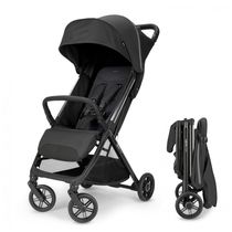 Carrinho de Bebê Inglesina Quid³ Preto Cósmico - Ultraleve 6,3 kg, Compacto, Dobrável com Uma Mão, Compatível com Bebê Conforto, Capota XL UPF 50+