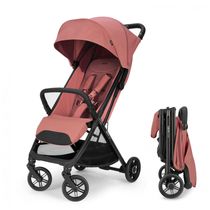 Carrinho de Bebê Inglesina Quid³ Rosa Aurora - Ultraleve 6,3 kg, Dobrável com Uma Mão, Capota XL UPF 50+, Assento com Tecido Respirável